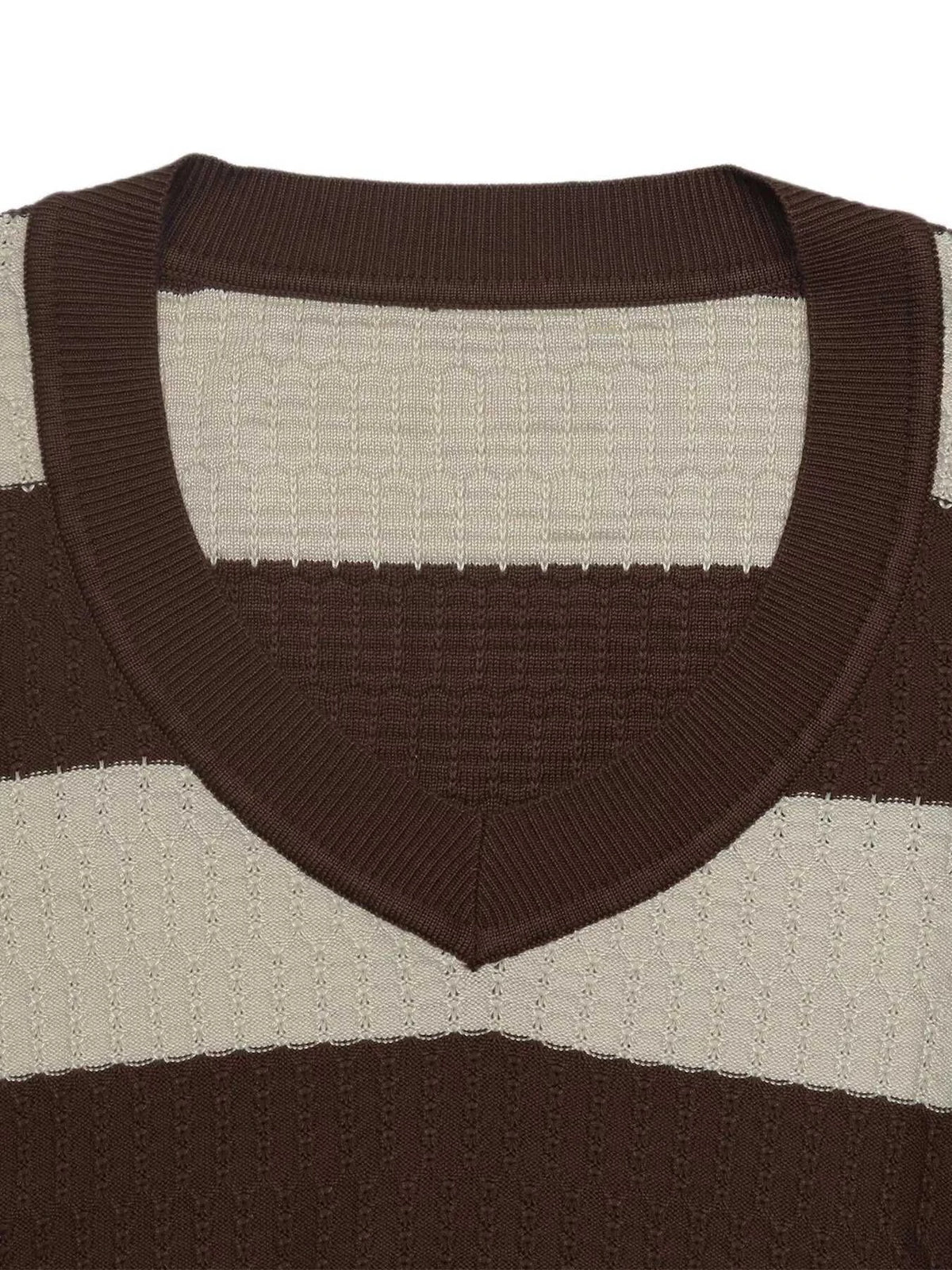 Striped V-Neck Knit Top 100100260743516 41 Affordable Fashion Under $100 Jerry's Apparel 