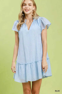 Umgee Textured Ruffle Hem Mini Dress 100100420861229 51 Affordable Fashion Under $100 Jerry's Apparel 