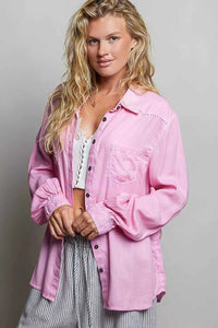POL Washed Textured Cotton Western Button Front Shirt 100100215951444 54 Affordable Fashion Under $100 Jerry's Apparel 