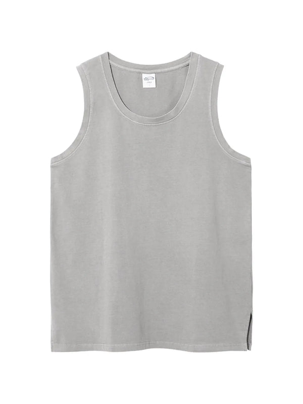Men's Side Slit Round Neck Tank