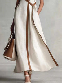 Full Size Contrast Trim Sleeveless Maxi Dress Plus Size 100100764511905 41 Affordable Fashion Under $100 Jerry's Apparel 