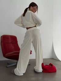 Zip Up Long Sleeve Top and Pants Set 100100041239879 73 Affordable Fashion Under $100 Jerry's Apparel 