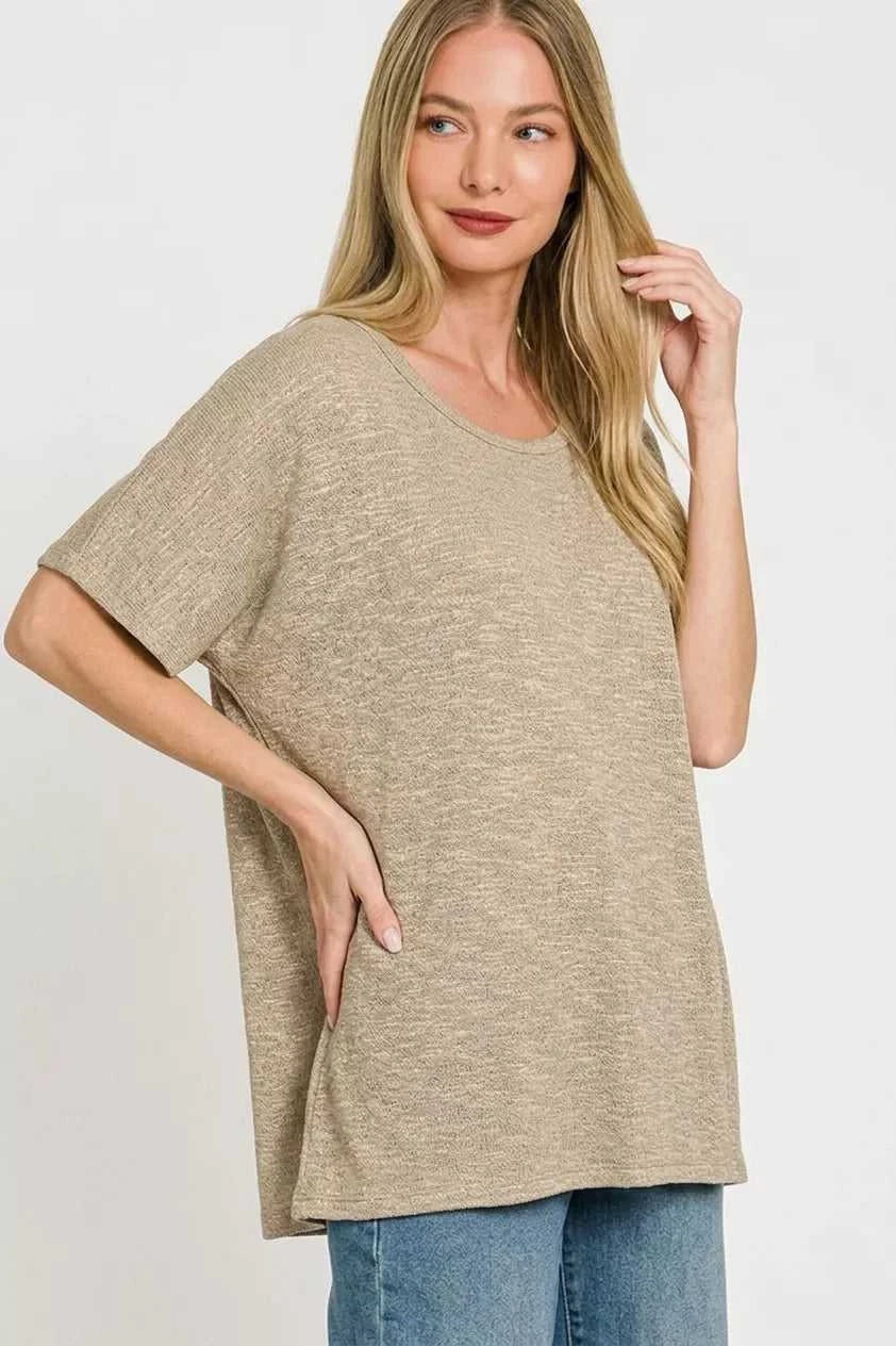 Zenana Oversized Slub Hacci Top 100100753582963 21 Affordable Fashion Under $100 Jerry's Apparel 