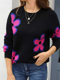 Floral Crew Neck Sweater 100100135232567 49 Affordable Fashion Under $100 Jerry's Apparel 