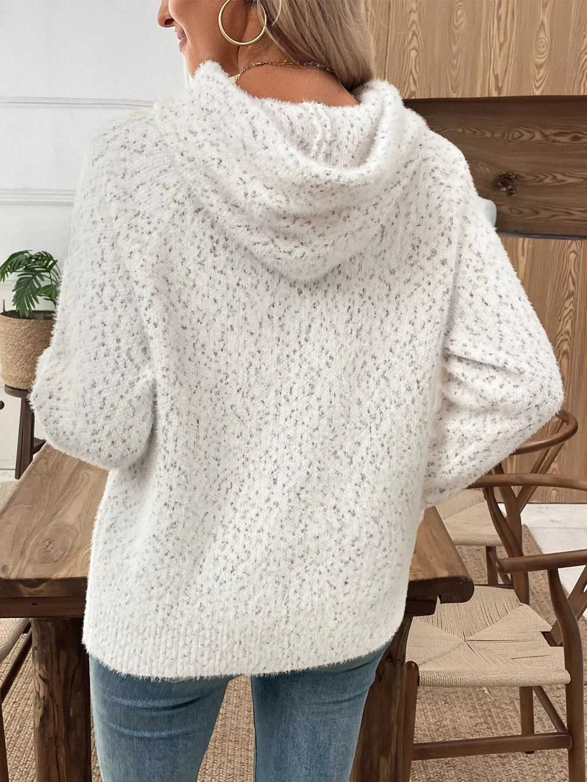 Fuzzy Letter Graphic Hooded Sweater 101002345495920 44 Affordable Fashion Under $100 Jerry's Apparel 