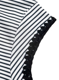 Classic Striped Crew Neck T-Shirt 100100609256431 26 Women's T-shirts Affordable Fashion Under $100 Jerry's Apparel 