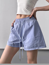 High Waisted Drawstring Shorts