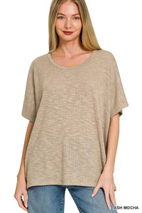 Zenana Oversized Slub Hacci Top 100100753582963 21 Affordable Fashion Under $100 Jerry's Apparel 