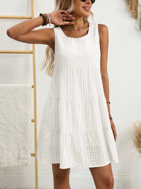 Plaid Round Neck Sleeveless Mini Dress 100100093541083 32 Affordable Fashion Under $100 Jerry's Apparel 