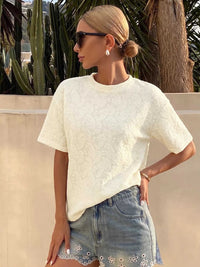 Textured Paisley Pattern Casual T-Shirt 100100922746599 31 Affordable Fashion Under $100 Jerry's Apparel 