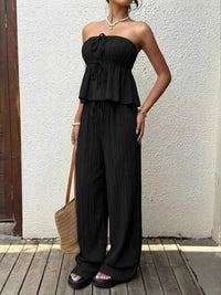 Tube Top and Wide-Leg Pants Set 100100877151663 41 Affordable Fashion Under $100 Jerry's Apparel 