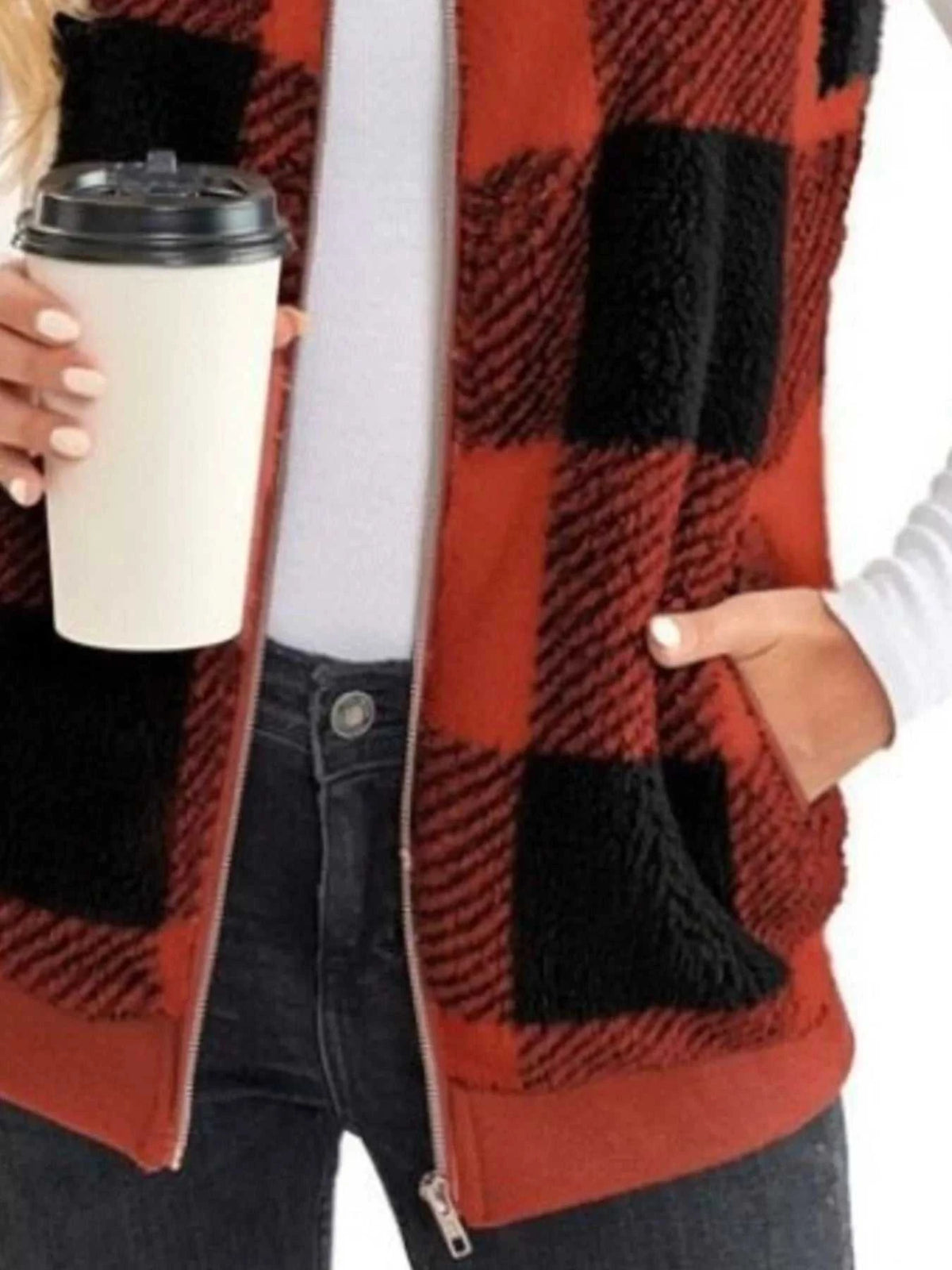 Full Size Color Block Zip Up Vest Coat Plus Size 100100959376307 45 Affordable Fashion Under $100 Jerry's Apparel 