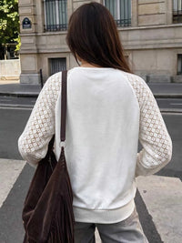 Lace Raglan Sleeve Sweatshirt 101001842976491 38 Affordable Fashion Under $100 Jerry's Apparel 