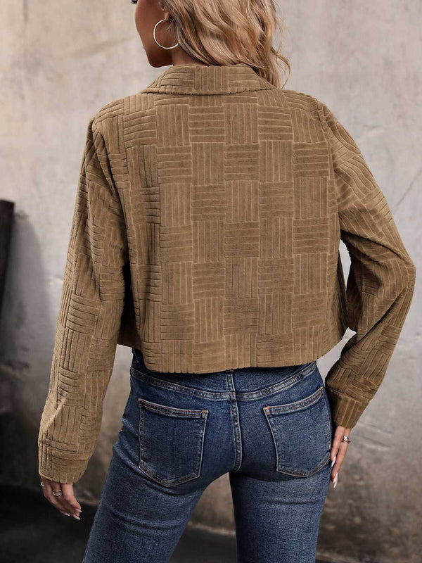 Perfee Collared Neck Button Front Jacket 100100104039999 48 Affordable Fashion Under $100 Jerry's Apparel 