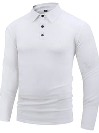 Men's Full Size Button Detail Long Sleeve Top Plus Size