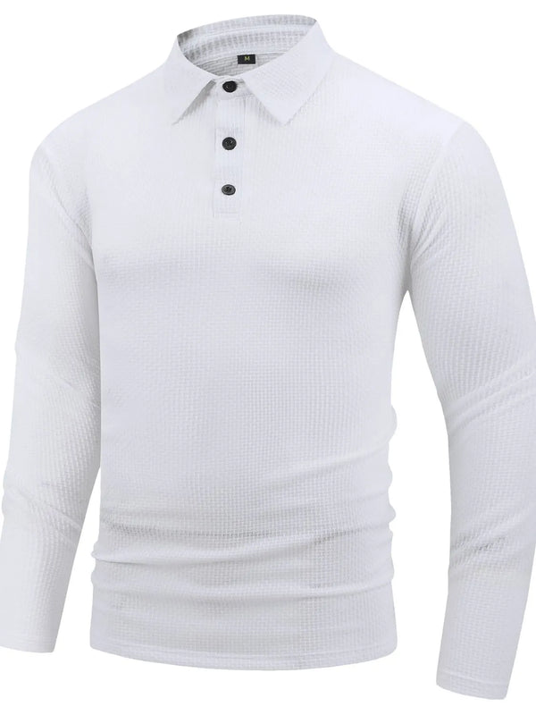 Men's Full Size Button Detail Long Sleeve Top Plus Size