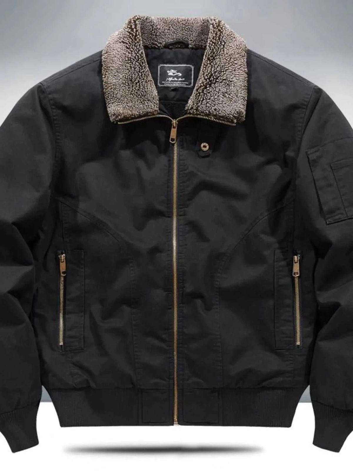 Men's Plus Size Sherpa Lined Zip Up Jacket 100400891583575 134 Fashion Forward Plus Size Clothing Jerry's Apparel 