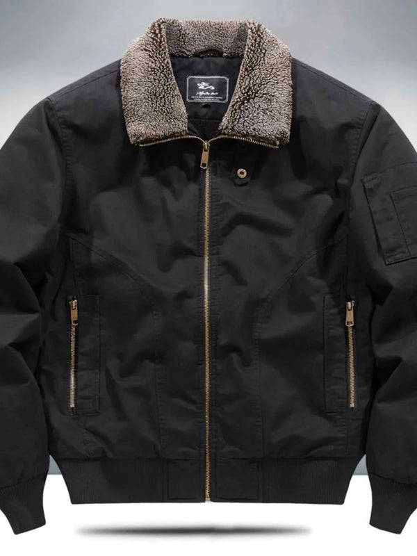 Men's Plus Size Sherpa Lined Zip Up Jacket 100400891583575 134 Fashion Forward Plus Size Clothing Jerry's Apparel 