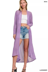 Zenana Mesh Open Front Cardigan 100100575741699 22 Affordable Fashion Under $100 Jerry's Apparel 