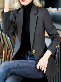 Full Size One Button Lapel Collar Blazer Plus Size 100100736237497 30 Affordable Fashion Under $100 Jerry's Apparel 
