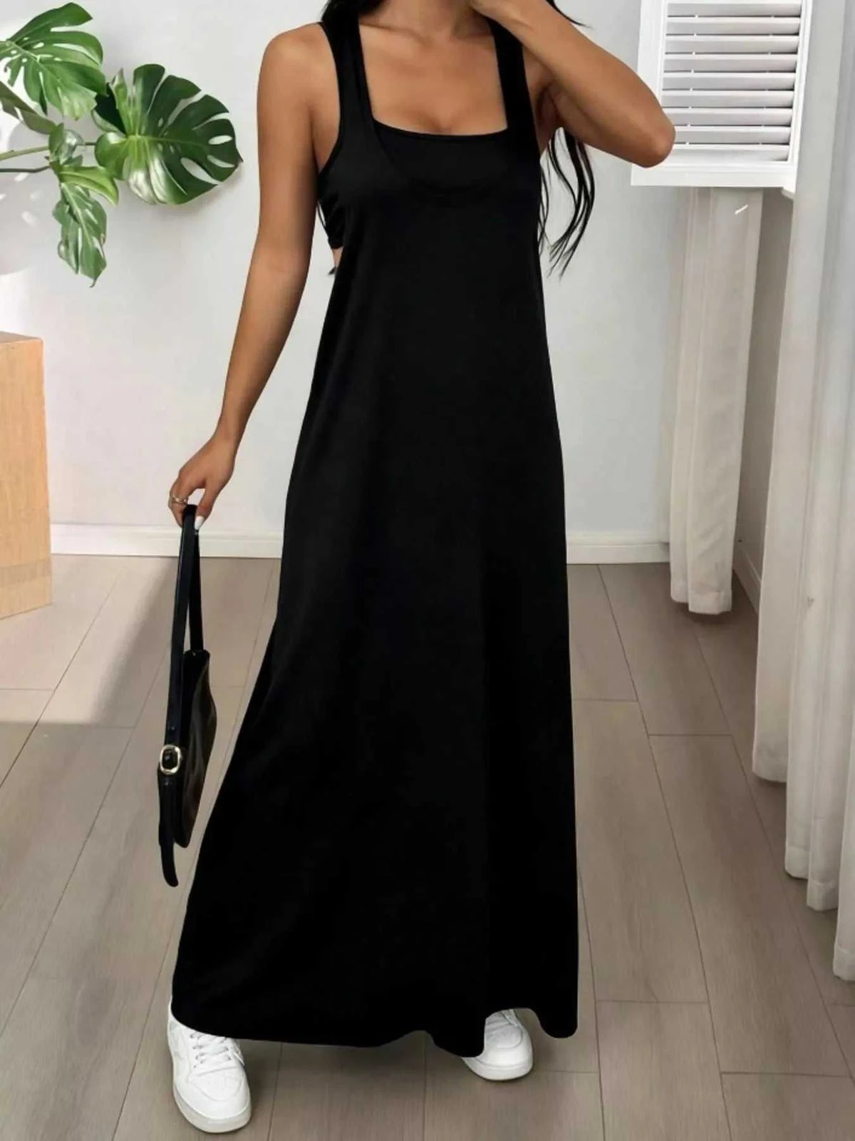 Scoop Neck Cami and Maxi Dress Set 100100537904163 34 Affordable Fashion Under $100 Jerry's Apparel 