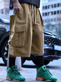 Men's Full Size Cargo Shorts with Drawstring Waist Plus Size 100400558150756 44 Affordable Fashion Under $100 Jerry's Apparel 