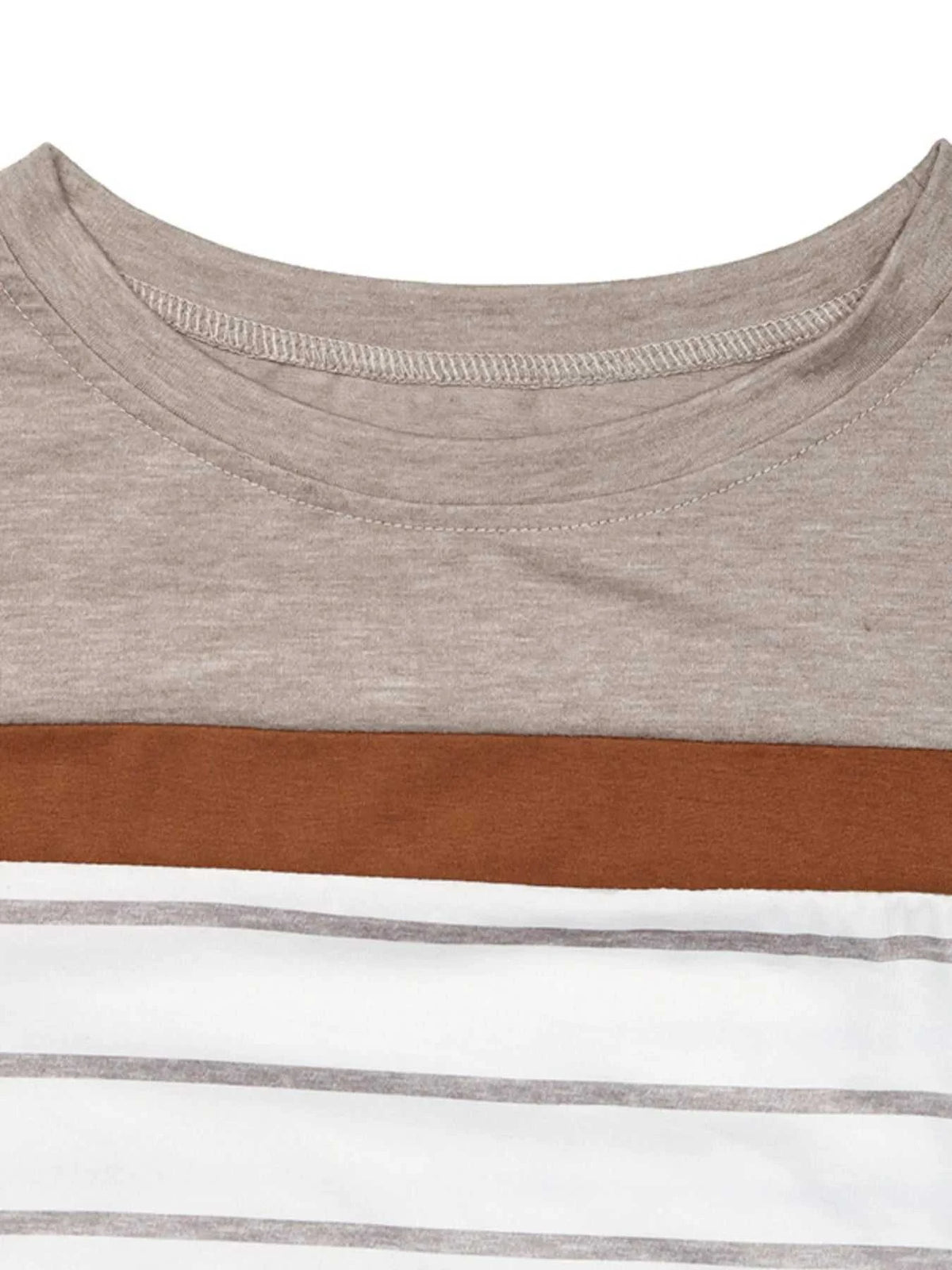 Casual Striped Long Sleeve Color Block T-Shirt 100100049284631 35 Affordable Fashion Under $100 Jerry's Apparel 