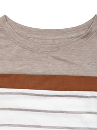 Casual Striped Long Sleeve Color Block T-Shirt 100100049284631 35 Affordable Fashion Under $100 Jerry's Apparel 