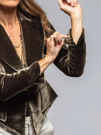 Velvet Lapel Collar One Button Blazer 100100335139968 39 Affordable Fashion Under $100 Jerry's Apparel 