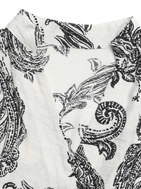Printed Notched Ruffle Sleeve Maxi Dress 100100793243386 39 Affordable Fashion Under $100 Jerry's Apparel 