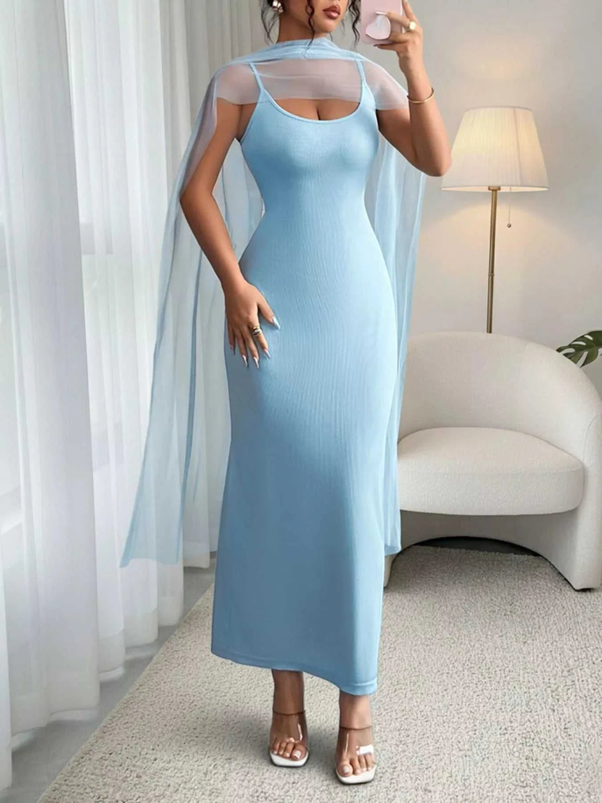 Scoop Neck Bodycon Maxi Dress 100100334012867 26 Affordable Fashion Under $100 Jerry's Apparel 