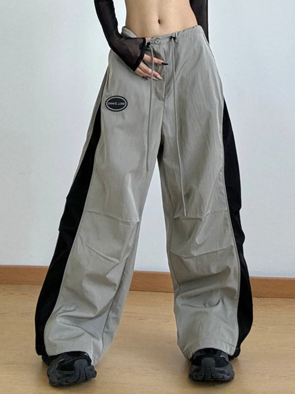 Drawstring Wide Leg Pants
