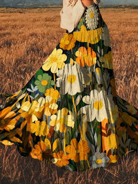 Floral Print High-Waisted Maxi Skirt 101001336112504 33 Affordable Fashion Under $100 Jerry's Apparel 