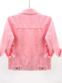 Full Size Cropped Denim Jacket Plus Size