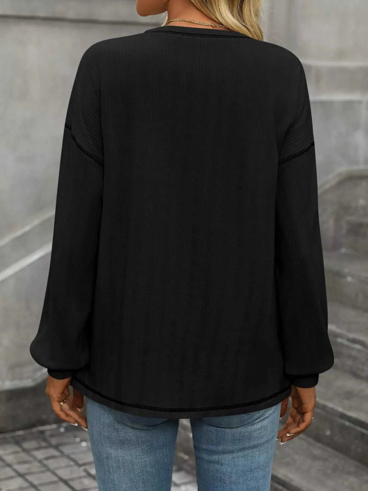 Casual Pocket Detail Long Sleeve T-Shirt 100100634941876 34 Affordable Fashion Under $100 Jerry's Apparel 
