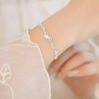 925 Sterling Silver Chain Bow Bracelet 100500004456042 49 Affordable Fashion Under $100 Jerry's Apparel 