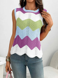 Color Block Round Neck Sweater Vest 100100253791586 34 Affordable Fashion Under $100 Jerry's Apparel 