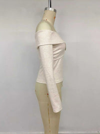Crisscross Off-Shoulder Long Sleeve Top 100100674468098 36 Affordable Fashion Under $100 Jerry's Apparel 