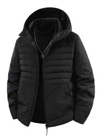 Men's Plus Size Lightweight Hooded Puffer Jacket 100400217847739 210 Fashion Forward Plus Size Clothing Jerry's Apparel 