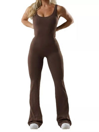 Seamless Scoop Neck Active Jumpsuit with Flared Leg Design 101006359860256 23 Affordable Fashion Under $100 Jerry's Apparel 