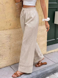 Casual Drawstring Wide Leg Pants 100100509525384 39 Seasonal Fashion Collections Jerry's Apparel 