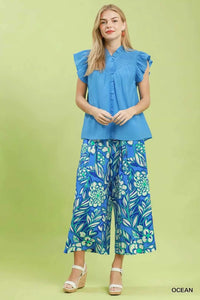 Umgee Smocked Yoke Ruffle Sleeve Blouse 100100062631615 51 Affordable Fashion Under $100 Jerry's Apparel 