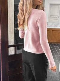 Button-Up Long Sleeve Knit Cardigan 100100340510028 56 Affordable Fashion Under $100 Jerry's Apparel 
