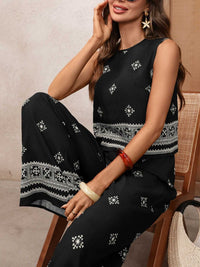 Sleeveless Top and Wide Leg Pants Set 100100284586574 43 Affordable Fashion Under $100 Jerry's Apparel 