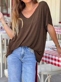 Casual V-Neck Relaxed Fit T-Shirt 100100751365785 22 Affordable Fashion Under $100 Jerry's Apparel 