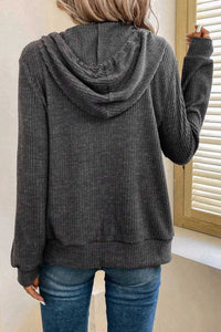 Drawstring Zip Up Long Sleeve Hooded Jacket 100100921941766 33 Affordable Fashion Under $100 Jerry's Apparel 
