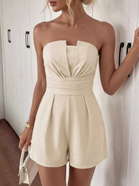 Strapless Pleated Detail Romper 100100467839459 32 Affordable Fashion Under $100 Jerry's Apparel 