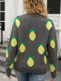 Lemon Crew Neck Round Neck Sweater 100100091974343 47 Affordable Fashion Under $100 Jerry's Apparel 