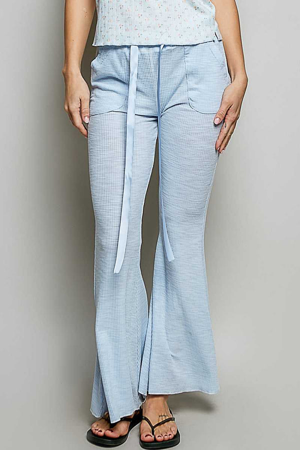 POL Drawstring Textured Ribbed Knit Pants 100100668531522 62 Affordable Fashion Under $100 Jerry's Apparel 