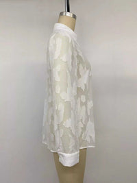 Sheer Button-Down Shirt 101001499536104 44 Affordable Fashion Under $100 Jerry's Apparel 
